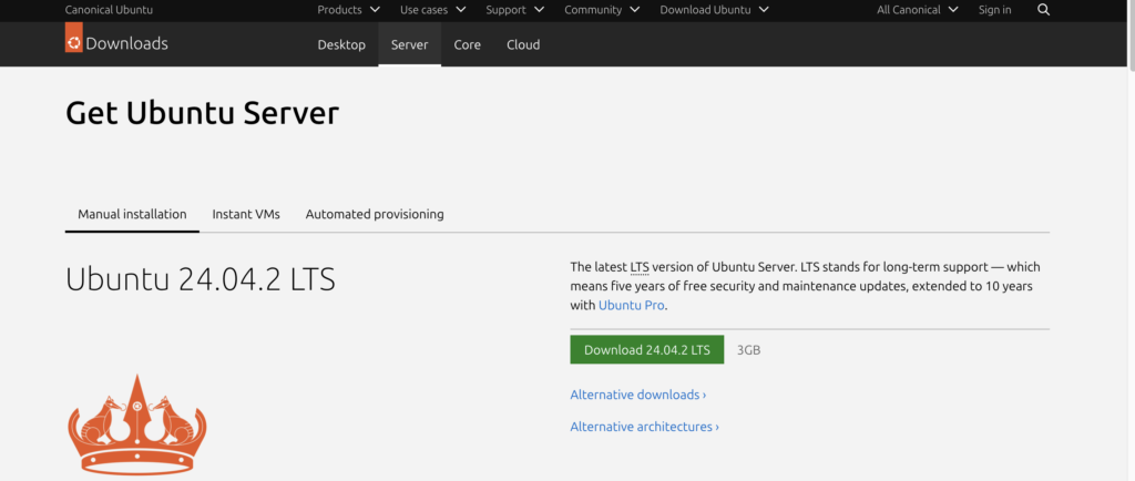 download ubuntu server