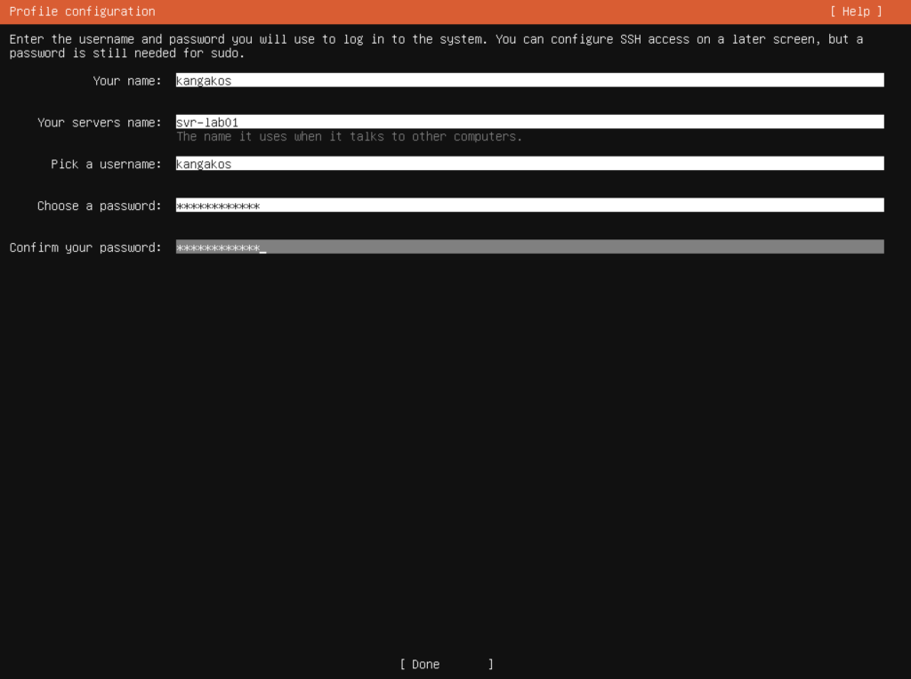 konfigurasi profile pada instalasi ubuntu